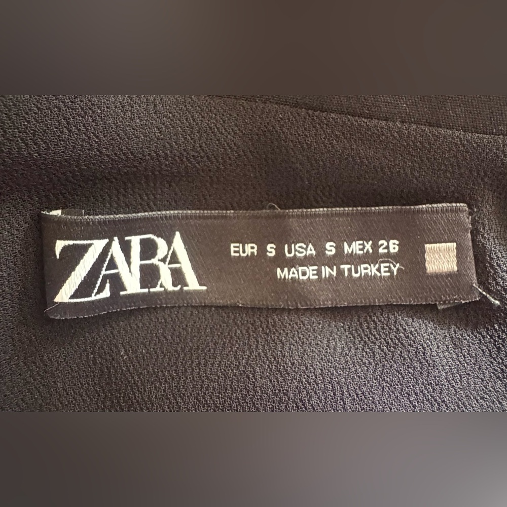 ZARA Pleated Top with Bow Sz Small - Picture 11 of 11